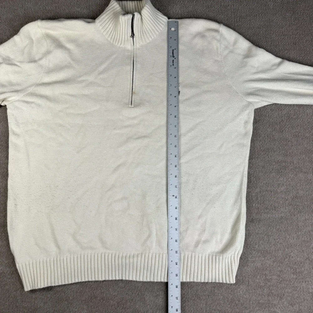 Polo Ralph Lauren Quarter Zip 100% Cotton‎ Mock Neck Pullover Sweater Size XL